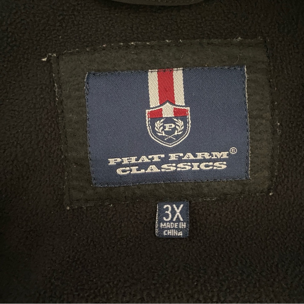 Phat Farm Classics 3X Black Softshell Jacket Full Zip Golf Big & Tall Mens - Picture 7 of 10